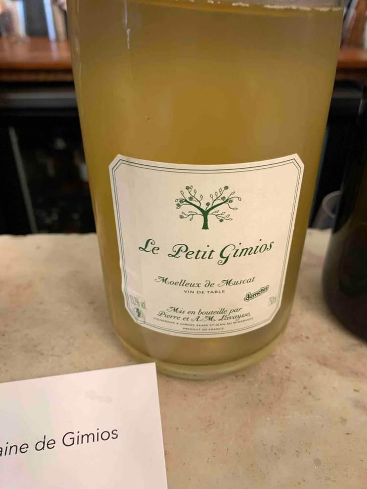 Le Petit Gimios Moelleux de Muscat - Le Petit Domaine de Gimios - Anne-Marie Lavaysse 