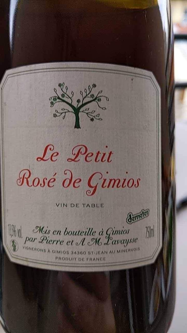 Le Petit Gimios Moelleux de Muscat - Le Petit Domaine de Gimios - Anne-Marie Lavaysse 