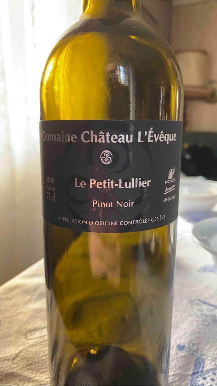 Pinot Noir « Le Petit-Lullier » - Domaine Château L'Evêque - Martine et Alexandre Mévaux 