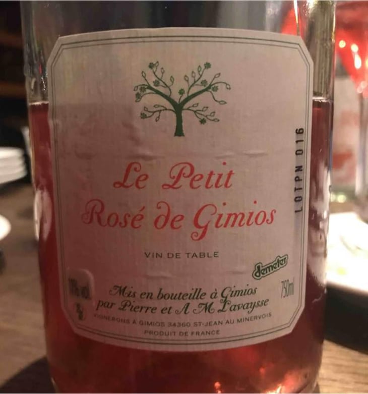 Le Petit Rosé de Gimios - Le Petit Domaine de Gimios - Anne-Marie Lavaysse 