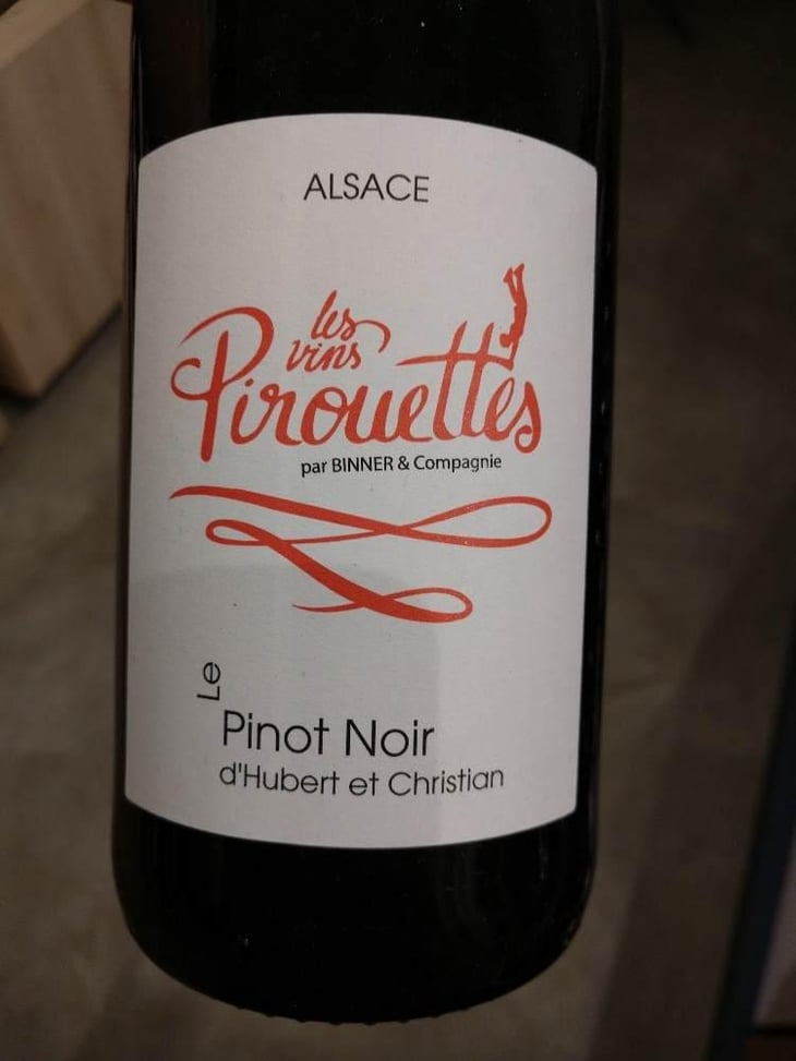 Le Pinot Noir d'Hubert & Christian - Les Vins Pirouettes - Pierre Sanchez, Rémi Ségura & Xavier Couturier 