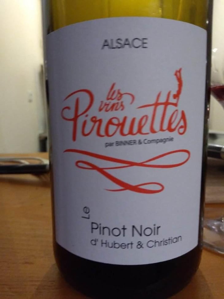 Le Pinot Noir d'Hubert & Christian - Les Vins Pirouettes - Pierre Sanchez, Rémi Ségura & Xavier Couturier 