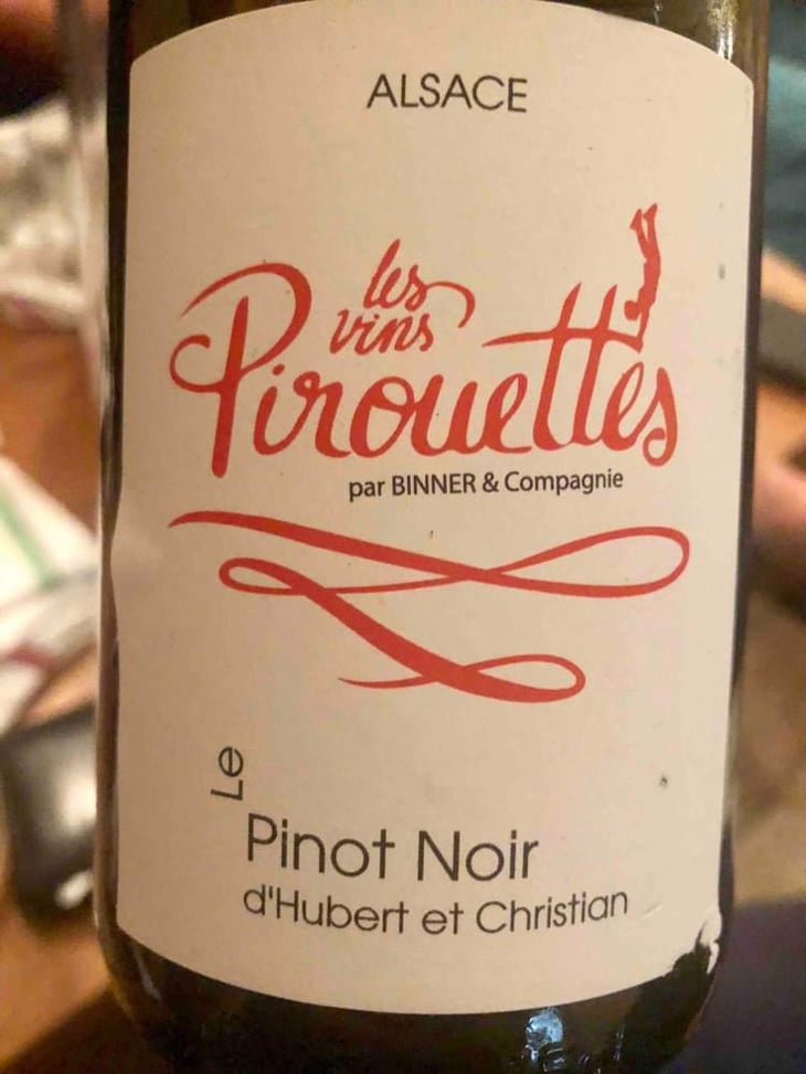 Le Pinot Noir d'Hubert & Christian - Les Vins Pirouettes - Pierre Sanchez, Rémi Ségura & Xavier Couturier 