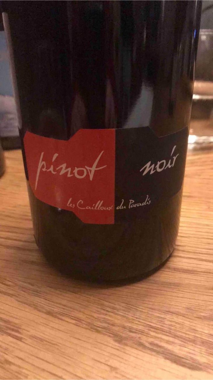 Le Pinot Noir - Les Cailloux du Paradis - Claude & Etienne Courtois 