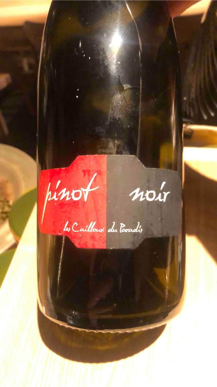 Le Pinot Noir - Les Cailloux du Paradis - Claude & Etienne Courtois 