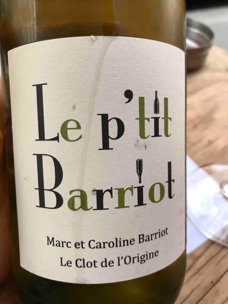 Le P'tit Barriot Blanc - Clot de l'Origine - Marc & Caroline Barriot 