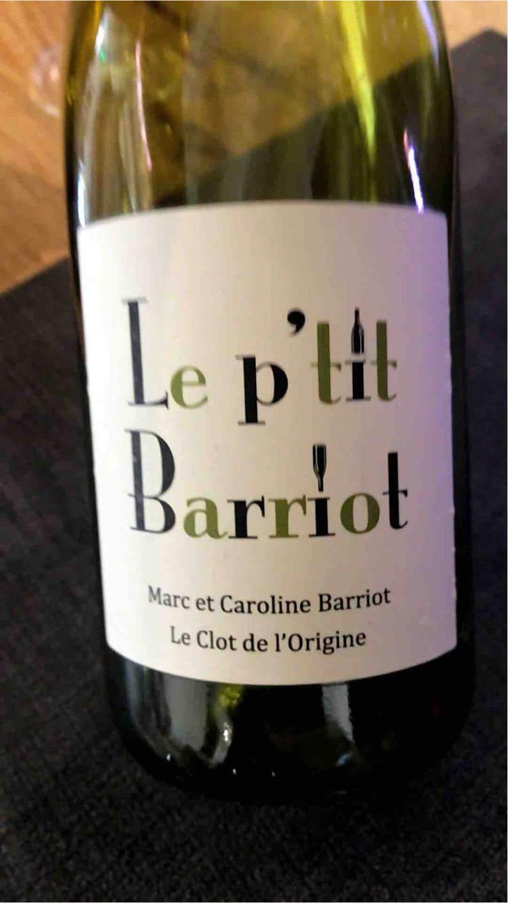 Le P'tit Barriot Blanc - Clot de l'Origine - Marc & Caroline Barriot 