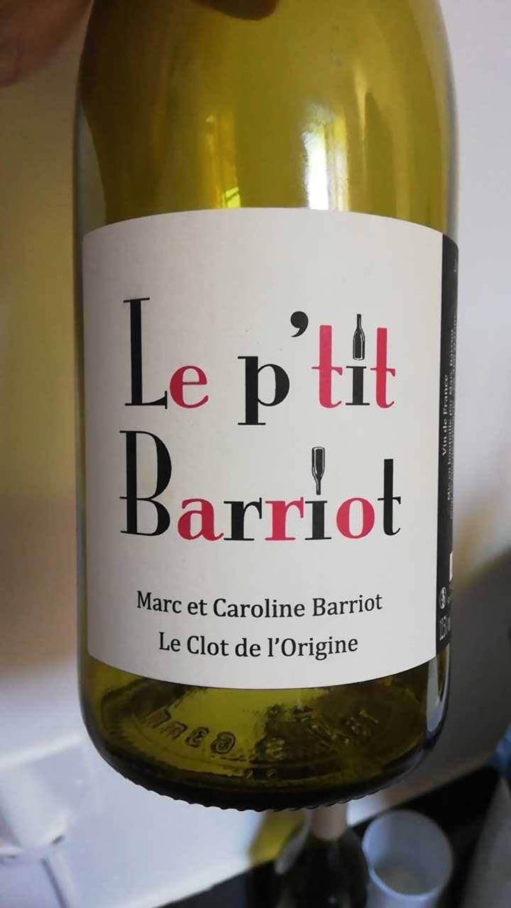 Le P'tit Barriot Blanc - Clot de l'Origine - Marc & Caroline Barriot 