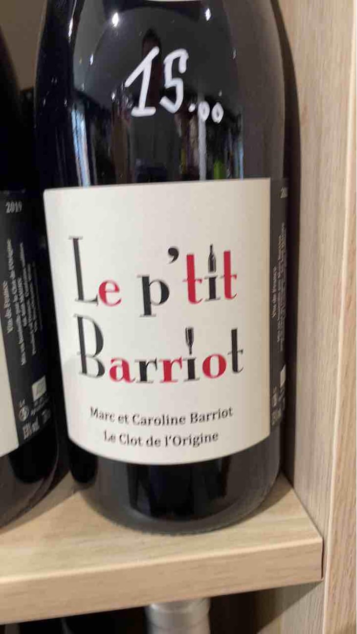 Le P'tit Barriot Blanc - Clot de l'Origine - Marc & Caroline Barriot 