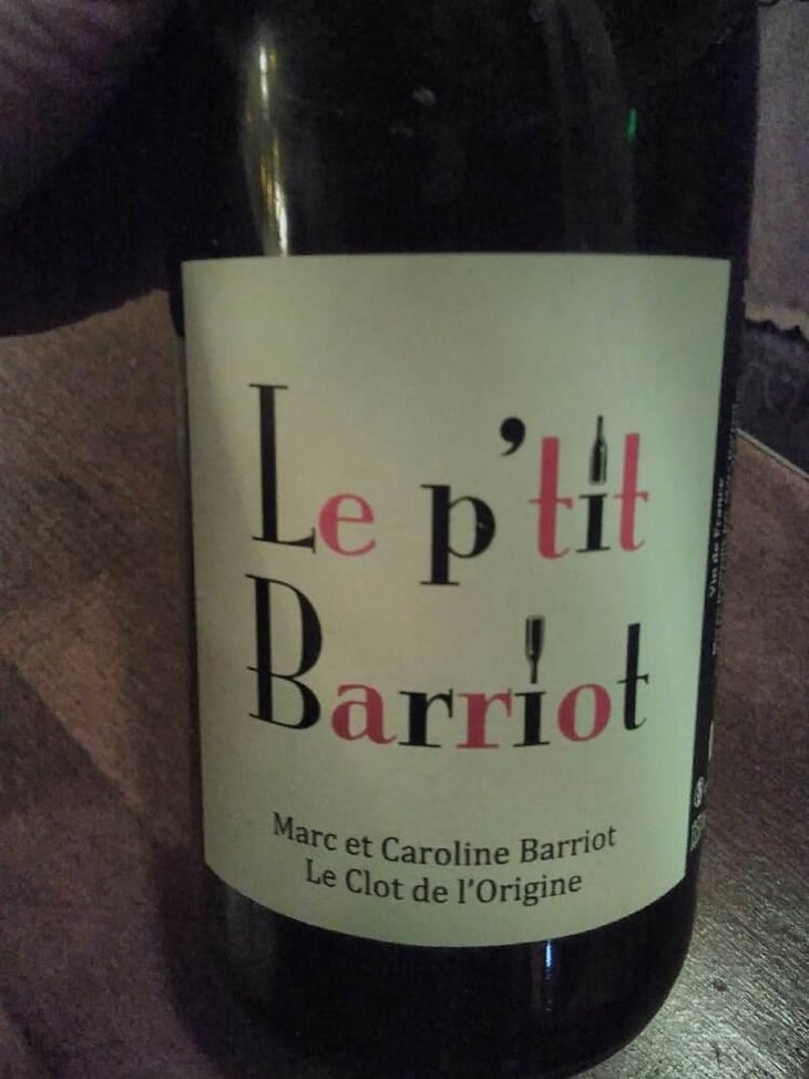 Le P'tit Barriot Rouge - Clot de l'Origine - Marc & Caroline Barriot 