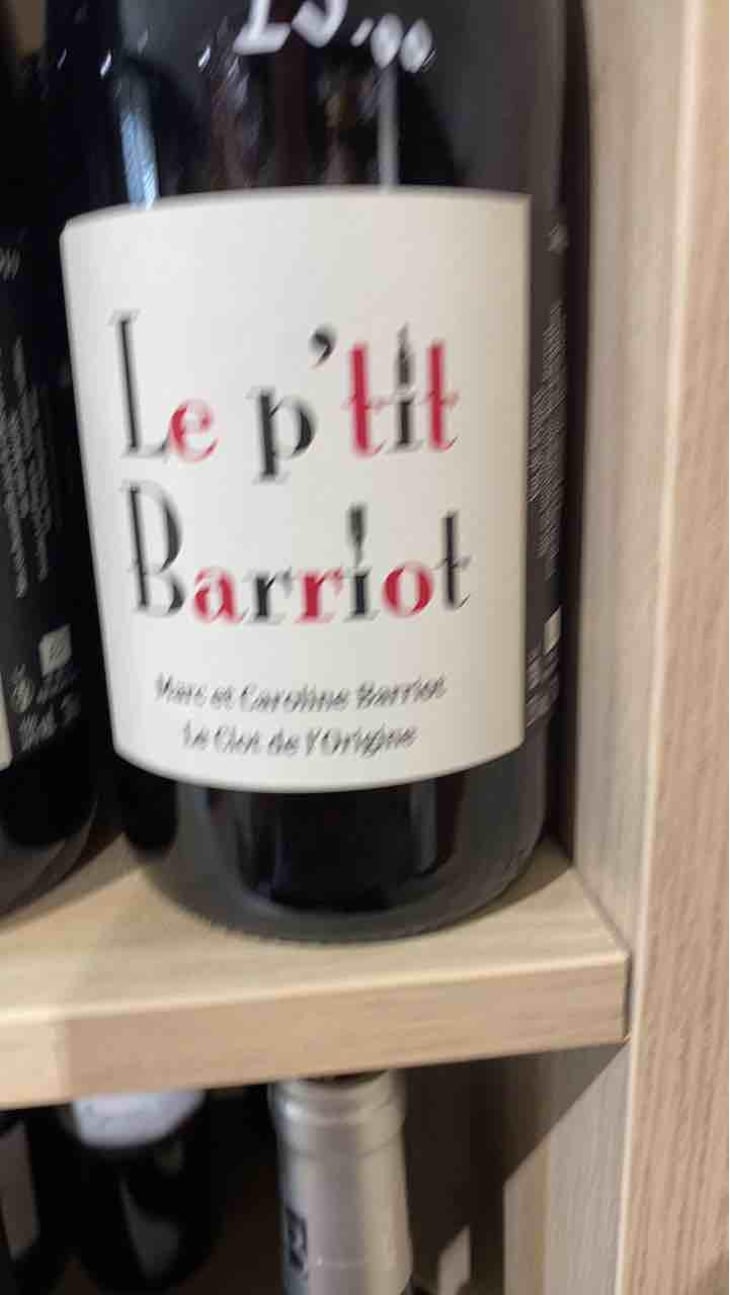 Le P'tit Barriot Rouge - Clot de l'Origine - Marc & Caroline Barriot 