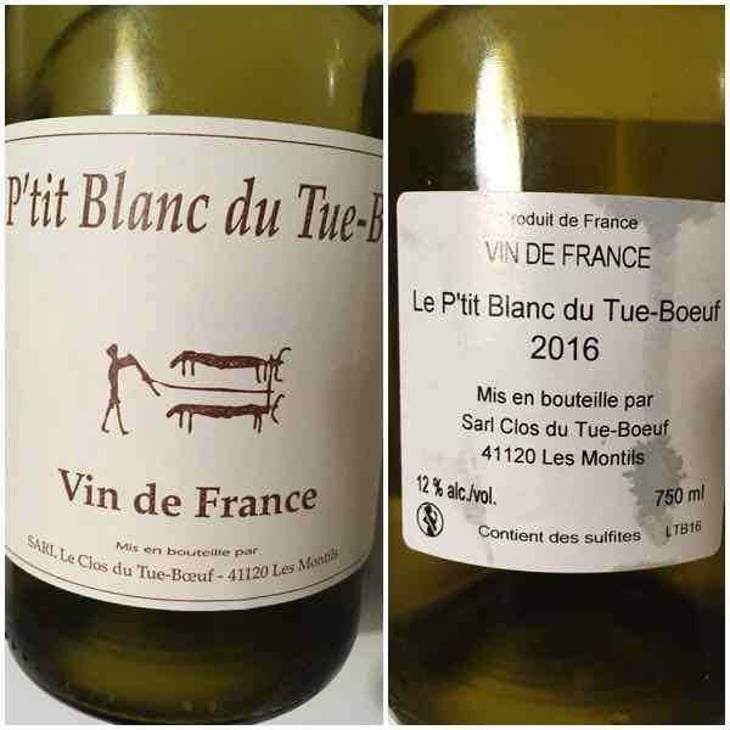 Le P'tit Blanc du Tue-Boeuf - Clos du Tue-Bœuf - Zoé, Louise & Thierry Puzelat 