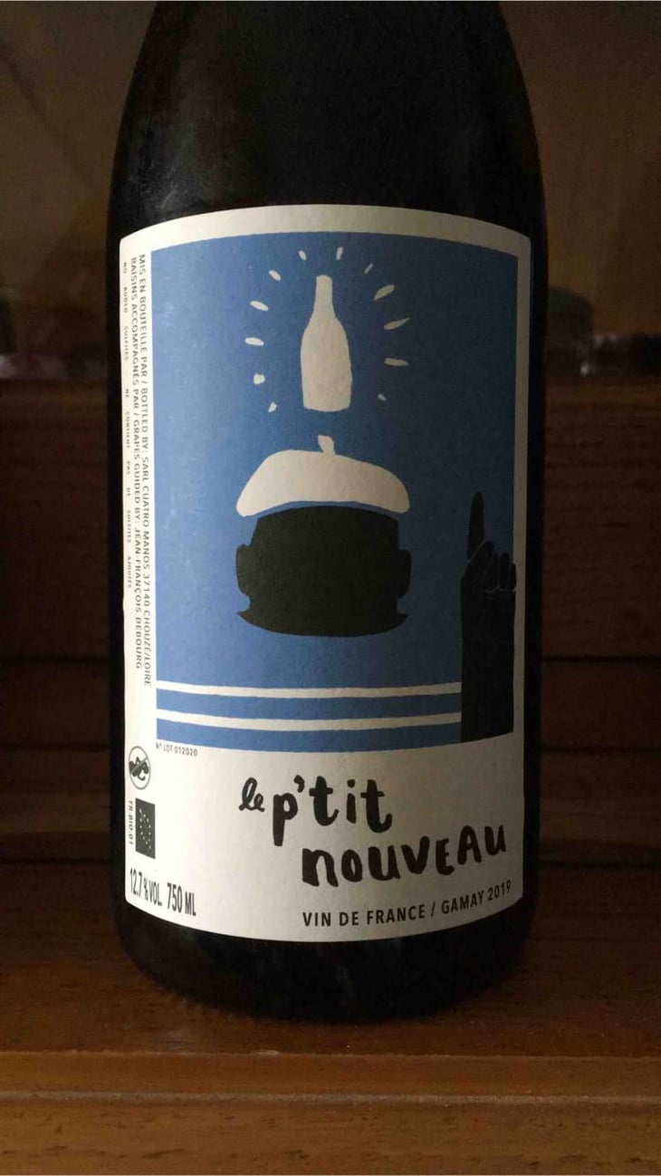 Le P'tit Nouveau - Beaujognier Oxydatif - Cuatro Manos - Les Vins Tonton - Vincent Wallard 