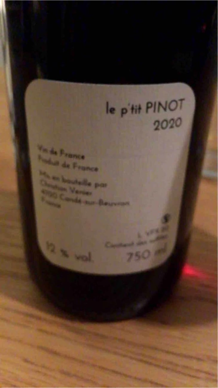 Le P'tit Pinot - Christian Venier - Christian Venier 
