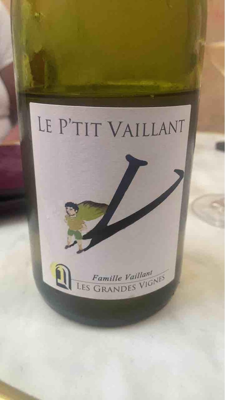 Le P'tit Vaillant Blanc - Les Grandes Vignes - Laurence, Dominique & Jean-François Vaillant 