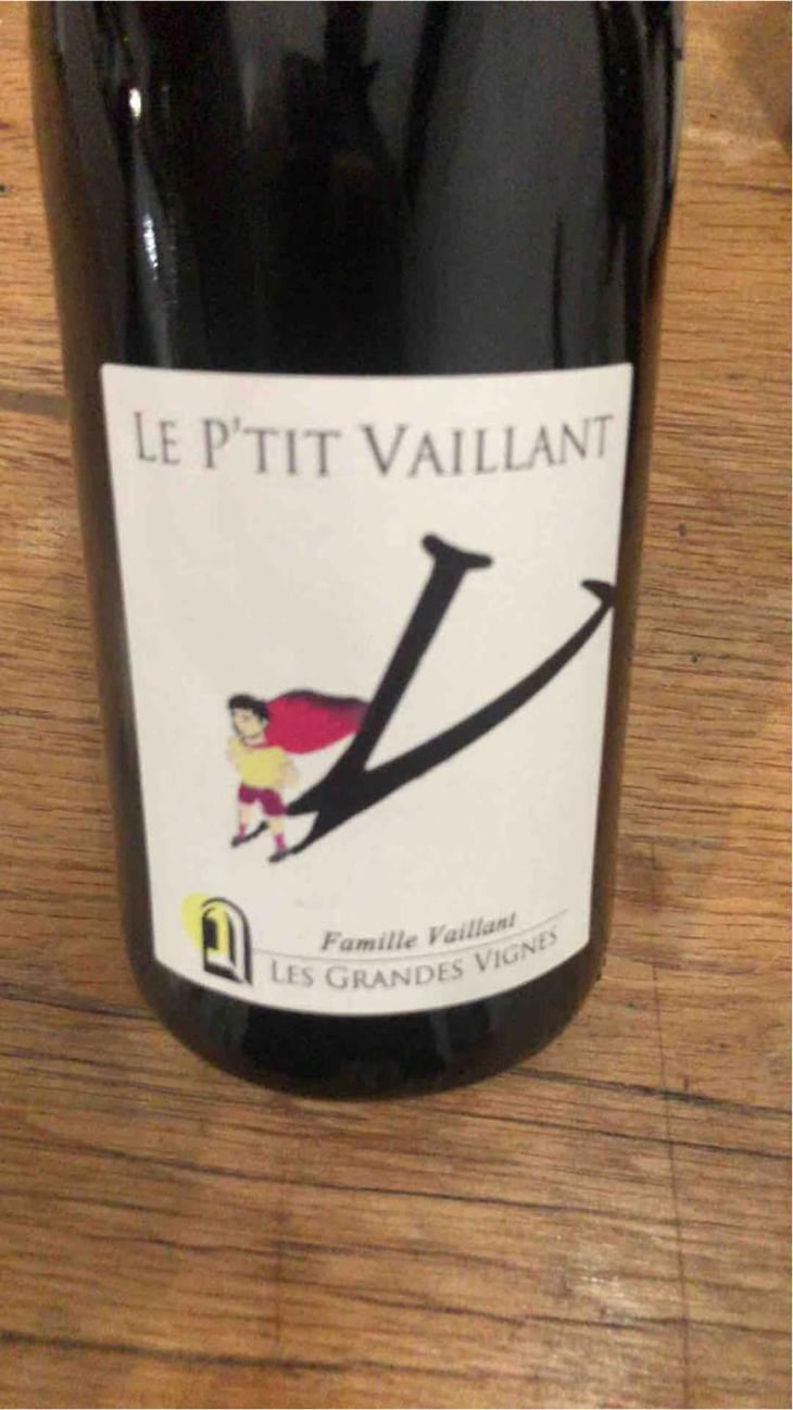 Le P'tit Vaillant Rouge (5L) - Les Grandes Vignes - Laurence, Dominique & Jean-François Vaillant 