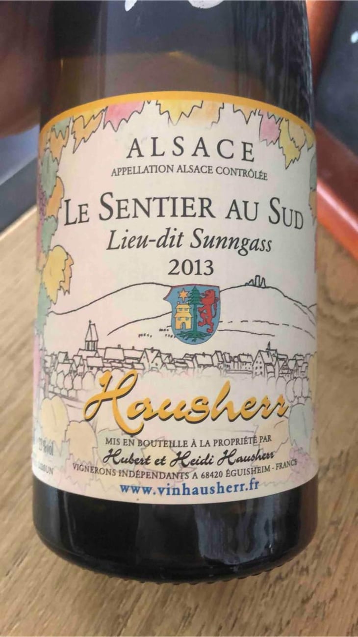 Lieu-dit Sunngass Le Sentier Au Sud - Vin Hausherr - Hubert & Heidi Hausherr 