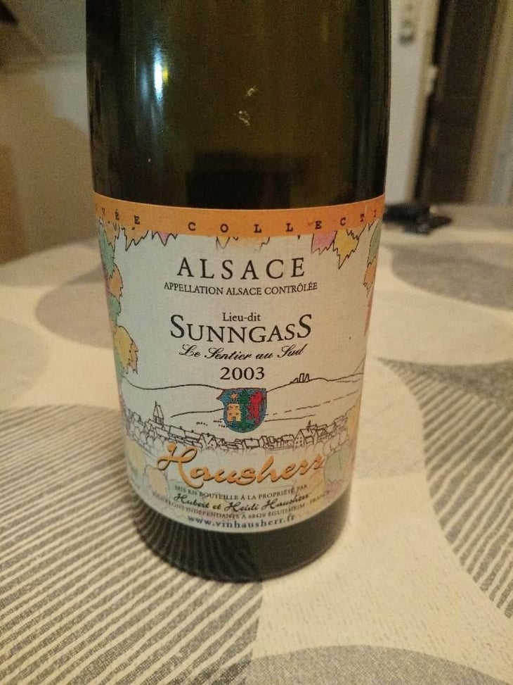 Lieu-dit Sunngass Le Sentier Au Sud - Vin Hausherr - Hubert & Heidi Hausherr 