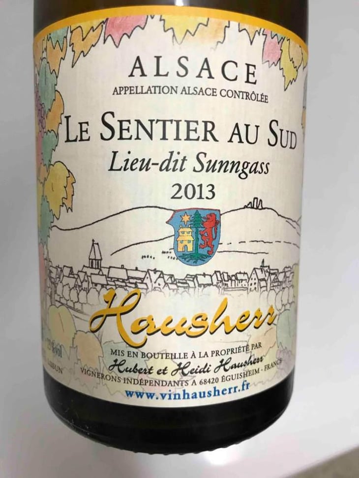 Lieu-dit Sunngass Le Sentier Au Sud - Vin Hausherr - Hubert & Heidi Hausherr 