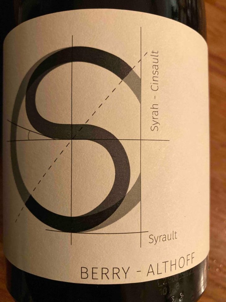 Syrault 2022 - Domaine Berry - Althoff & Le Quai à Raisins - Imogen Berry & Robin Althoff 
