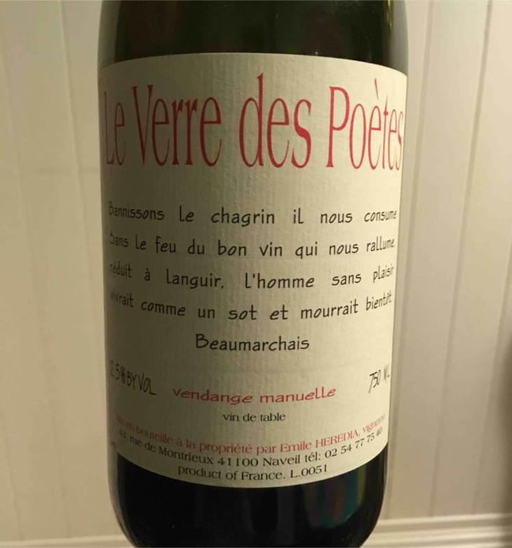 Le Verre des Poètes - Domaine de Montrieux (sold) - Emile Hérédia (sold) 