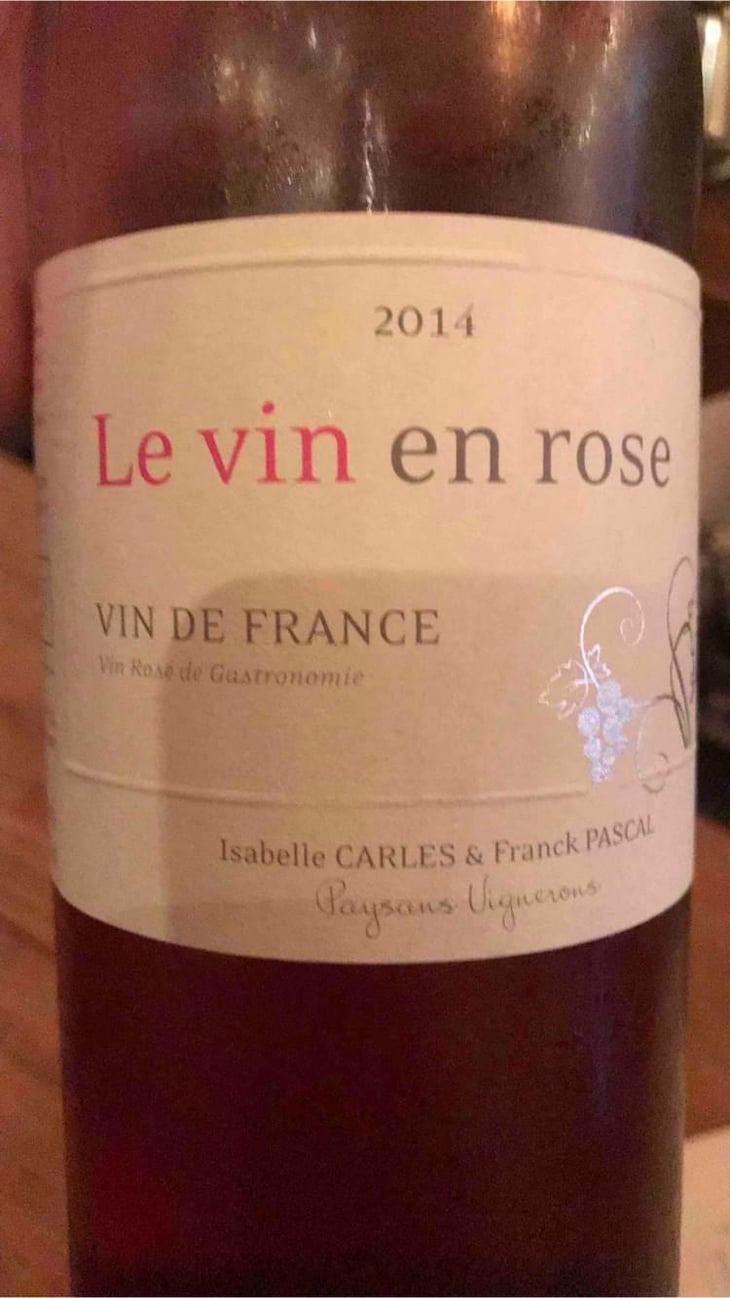 Le Vin en Rose - Le Jonc Blanc - Isabelle Carles & Franck Pascal 