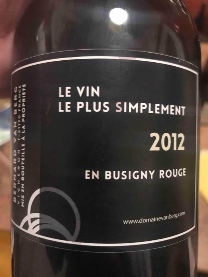 Le Vin Le Plus Simplement - Domaine Van Berg (RETIRED) - Bernard & Judith Van Berg (RETIRED) 