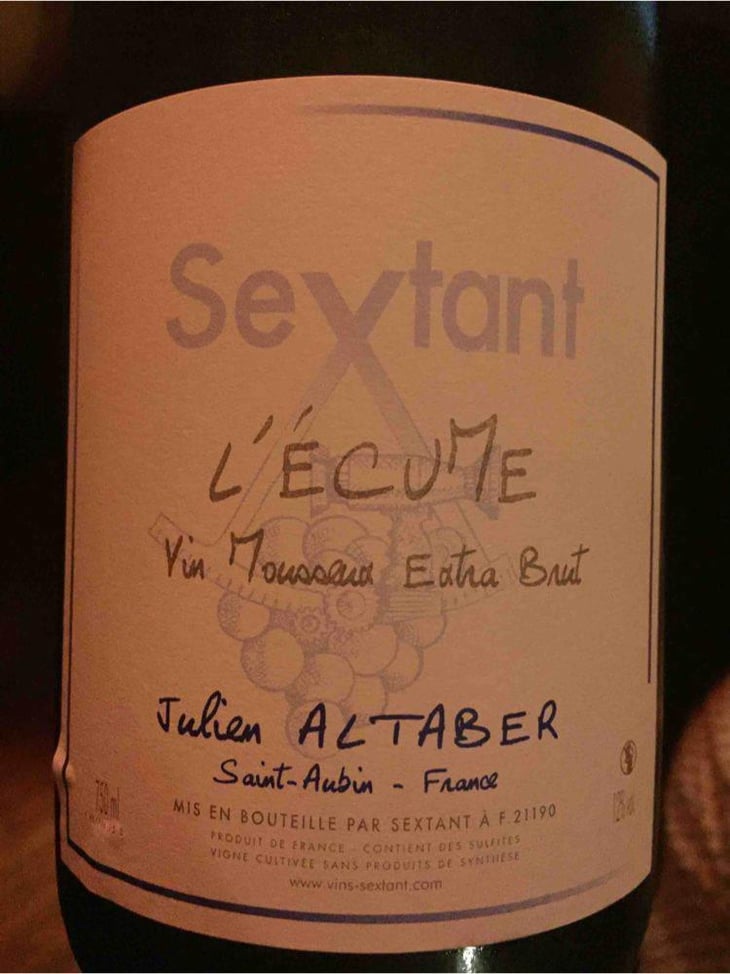 L'Écume Vin Pétillant Brut - Sextant - Julien Altaber & Carole Schwab 