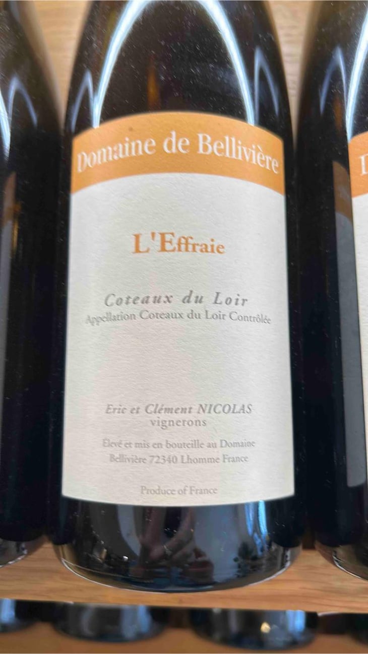L'Effraie - Domaine de Bellivière - Clement et Laure Anne Nicolas 