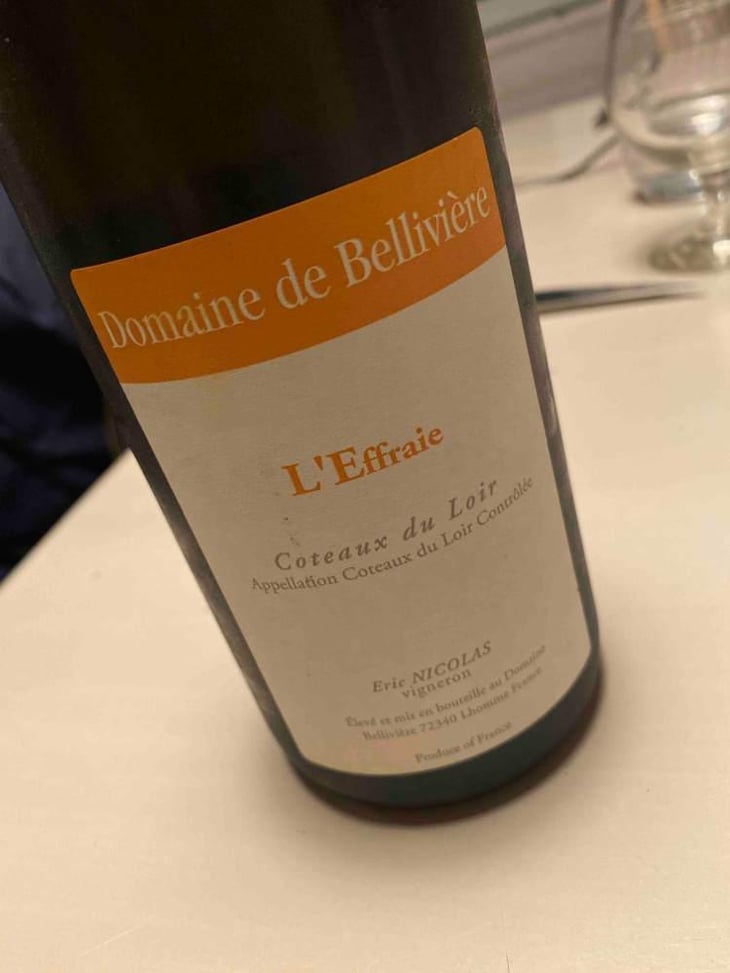 L'Effraie - Domaine de Bellivière - Clement et Laure Anne Nicolas 