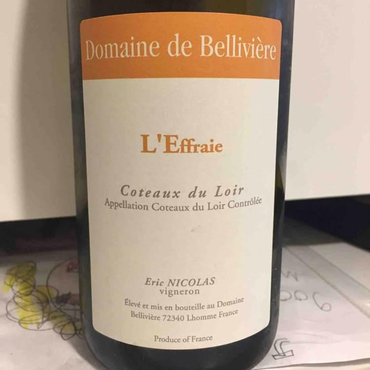 L'Effraie - Domaine de Bellivière - Clement et Laure Anne Nicolas 