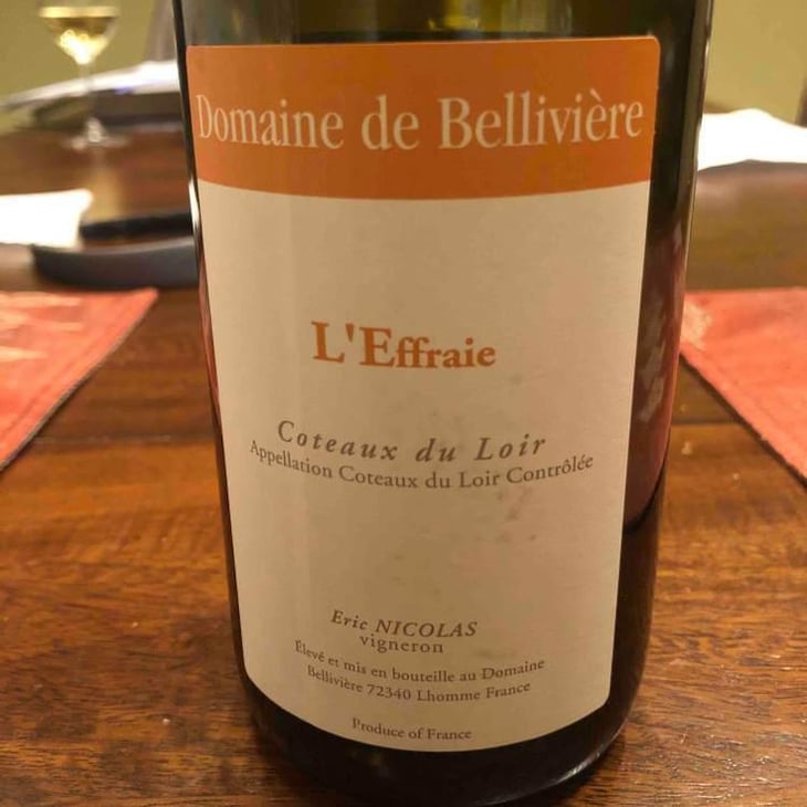 L'Effraie - Domaine de Bellivière - Clement et Laure Anne Nicolas 