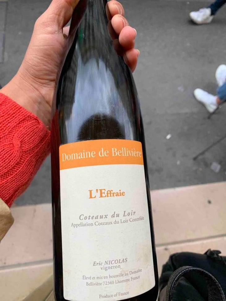 L'Effraie - Domaine de Bellivière - Clement et Laure Anne Nicolas 
