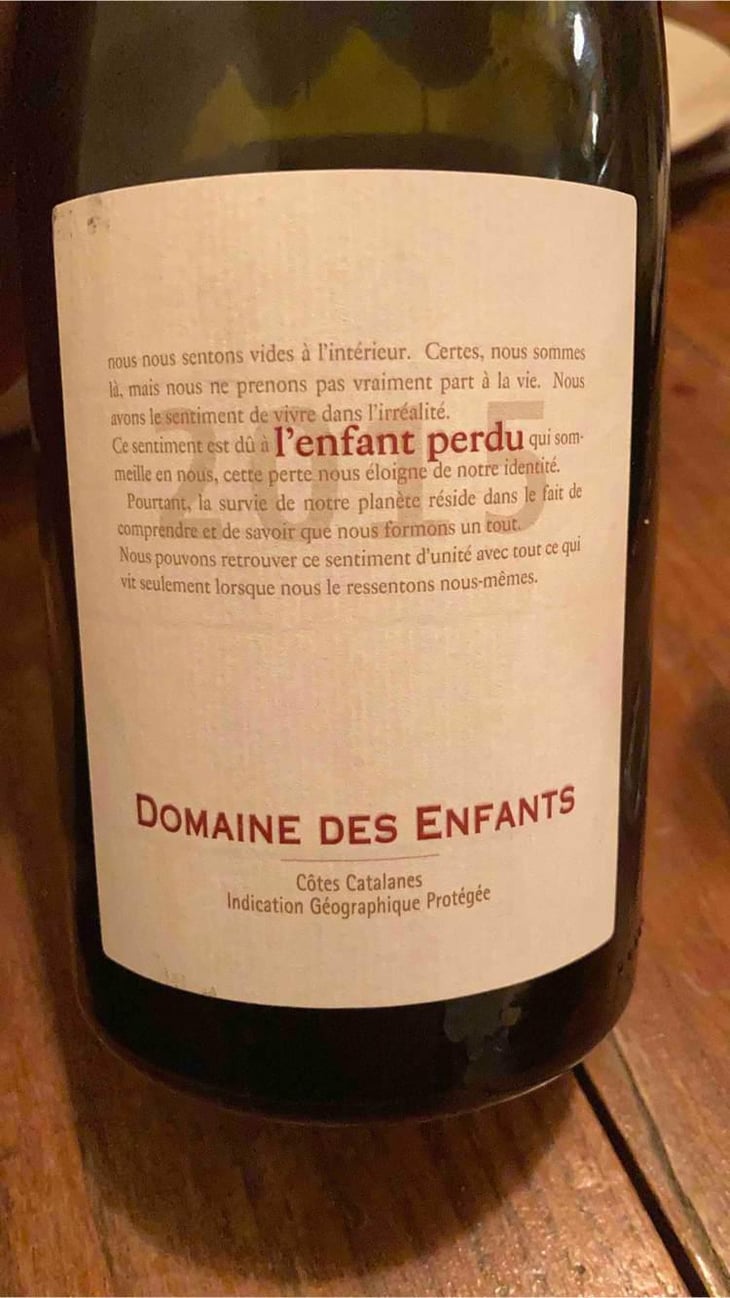 L'Enfant Perdu - Domaine des Enfants - Marcel Buhler & Carrie Sumner 