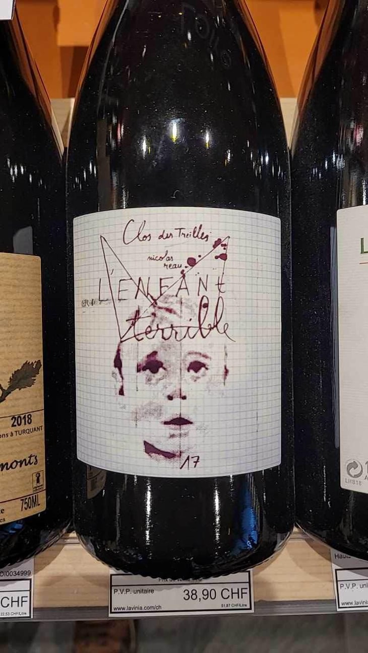 L'Enfant Terrible (2017 label) - Le Clos des Treilles - Nicolas Reau 