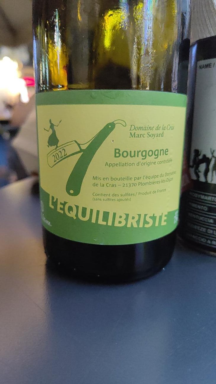 L'equilibriste blanc - Domaine de la Cras - Marc Soyard -2022