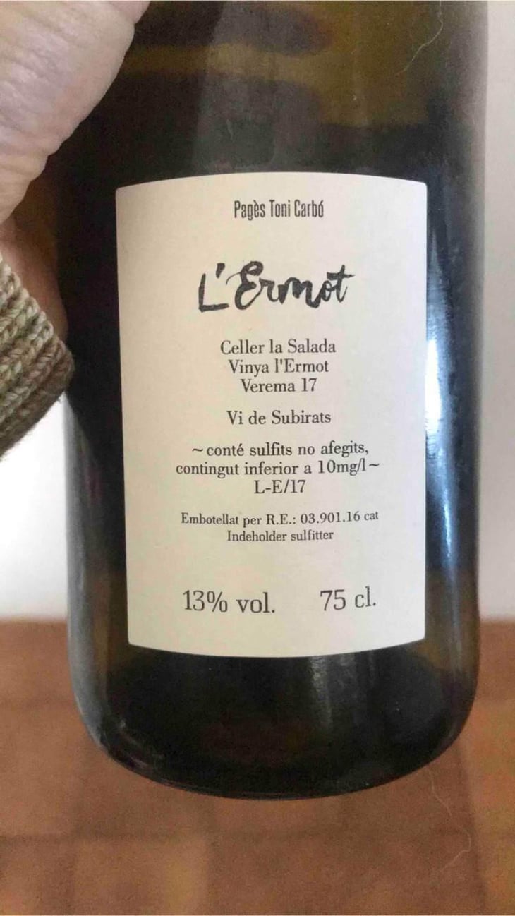 L'Ermot - Celler La Salada - Toni Carbó 