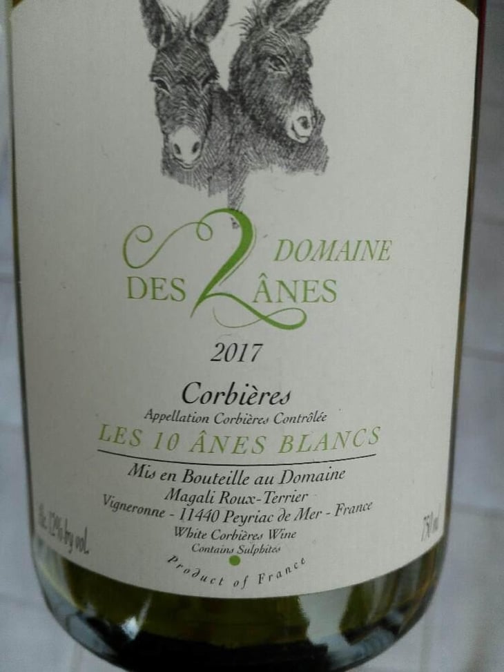 Les 10 Ânes Blancs - Domaine des 2 Ânes - Magali Roux 