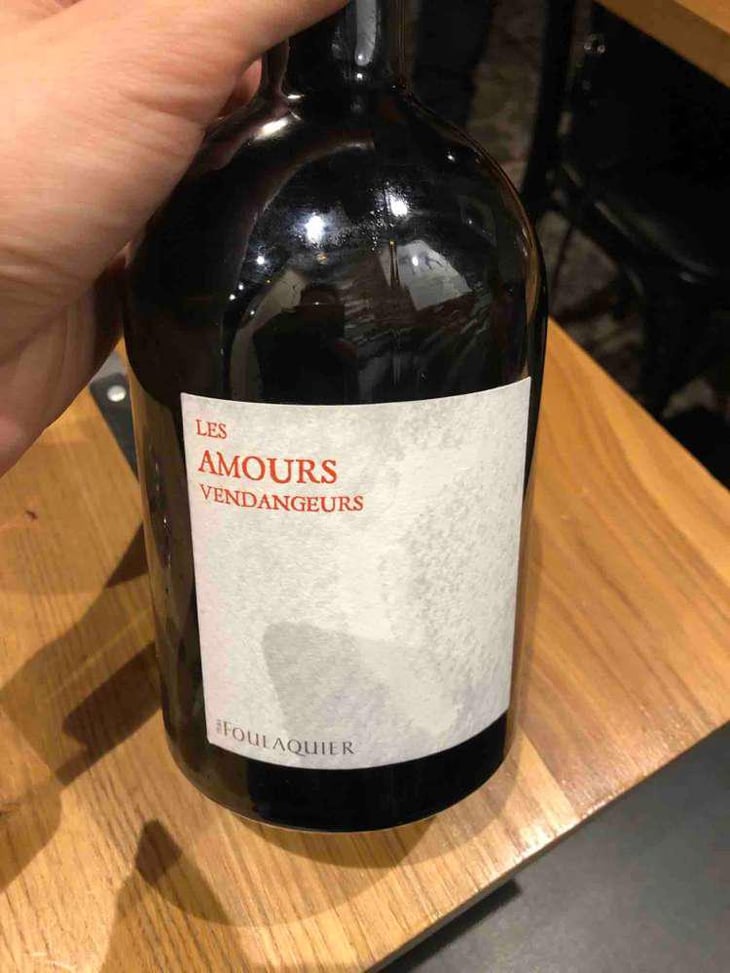 Les Amours Vendangeurs (Grenache) - Mas Foulaquier - Pierre Jequier & Blandine Chauchat -2019