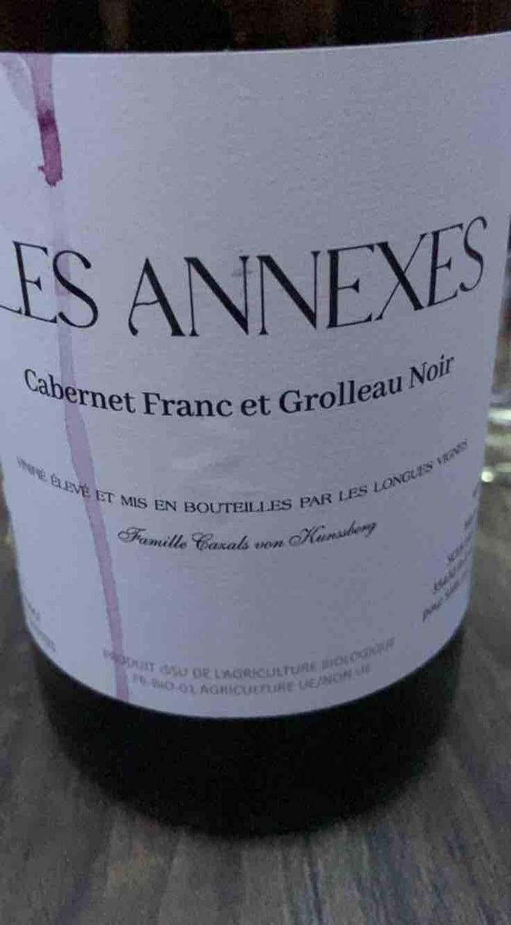 Les Annexes - Domaine les Longues Vignes - Édouard Cazals von Kunssberg -2022