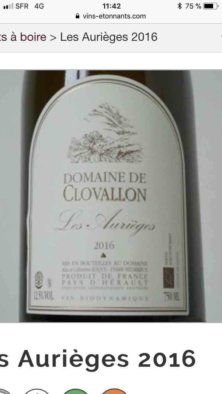 Les Aurièges - Domaine de Clovallon - Alix Roque 
