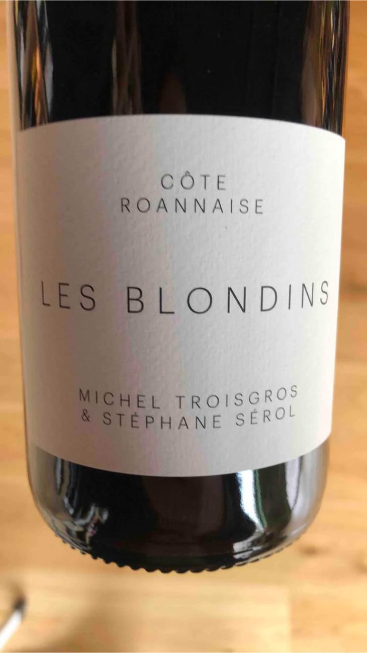 Les Blondins (X Michel Troisgros) - Domaine Serol - Stéphane et Carine Serol -2020