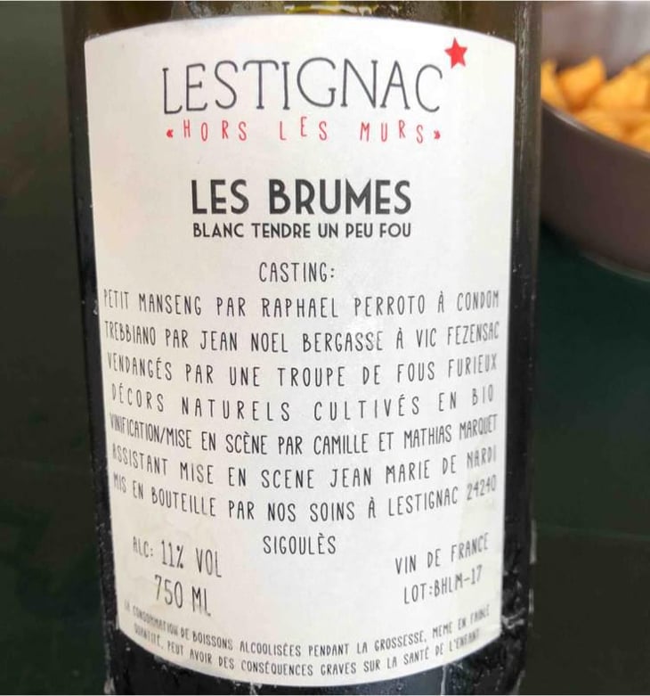 Les Brumes - Château Lestignac - Camille & Mathias Marquet 