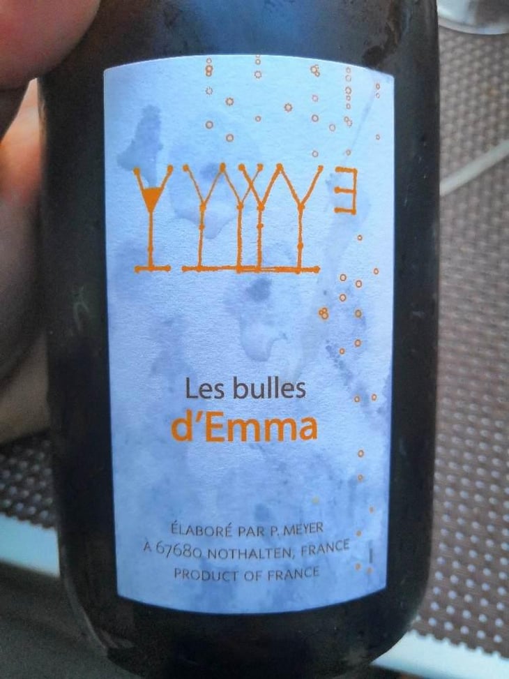 Les Bulles d'Emma - Domaine Julien Meyer - Patrick Meyer 