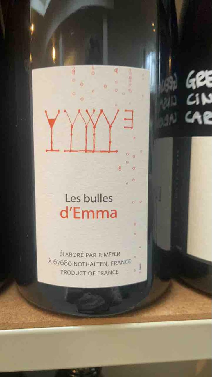 Les Bulles d'Emma - Domaine Julien Meyer - Patrick Meyer 