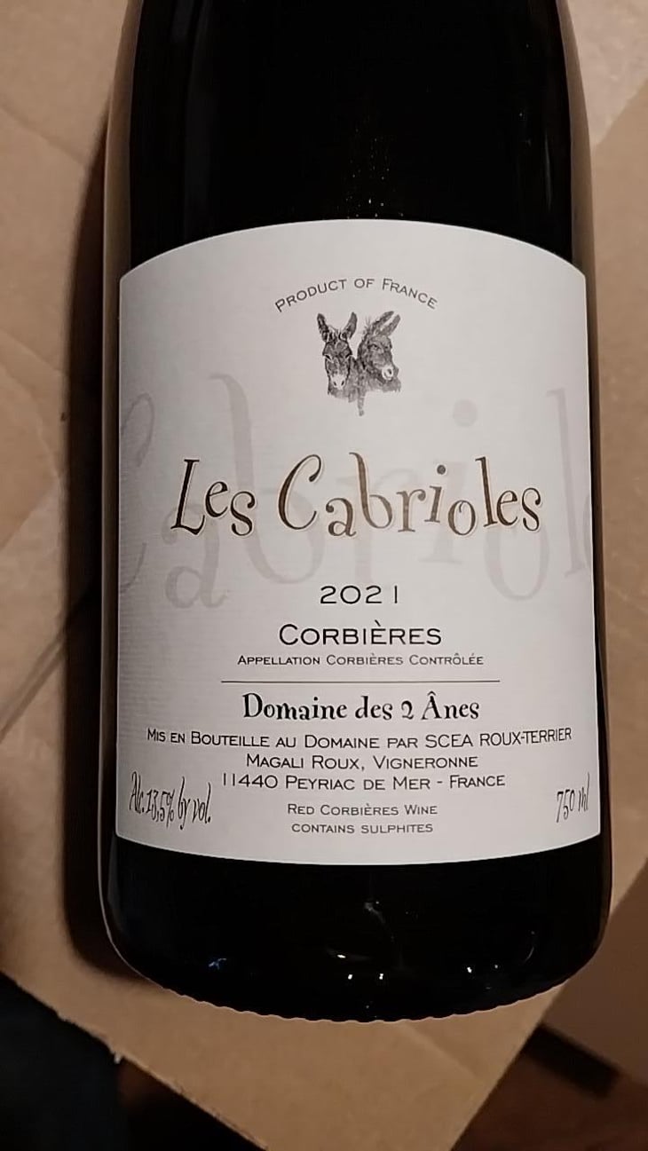 Les Cabrioles - Domaine des 2 Ânes - Magali Roux 