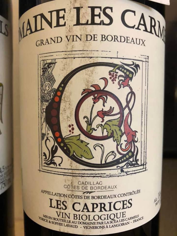 Les Caprices - Domaine Les Carmels - Yorick & Sophie Lavaud 