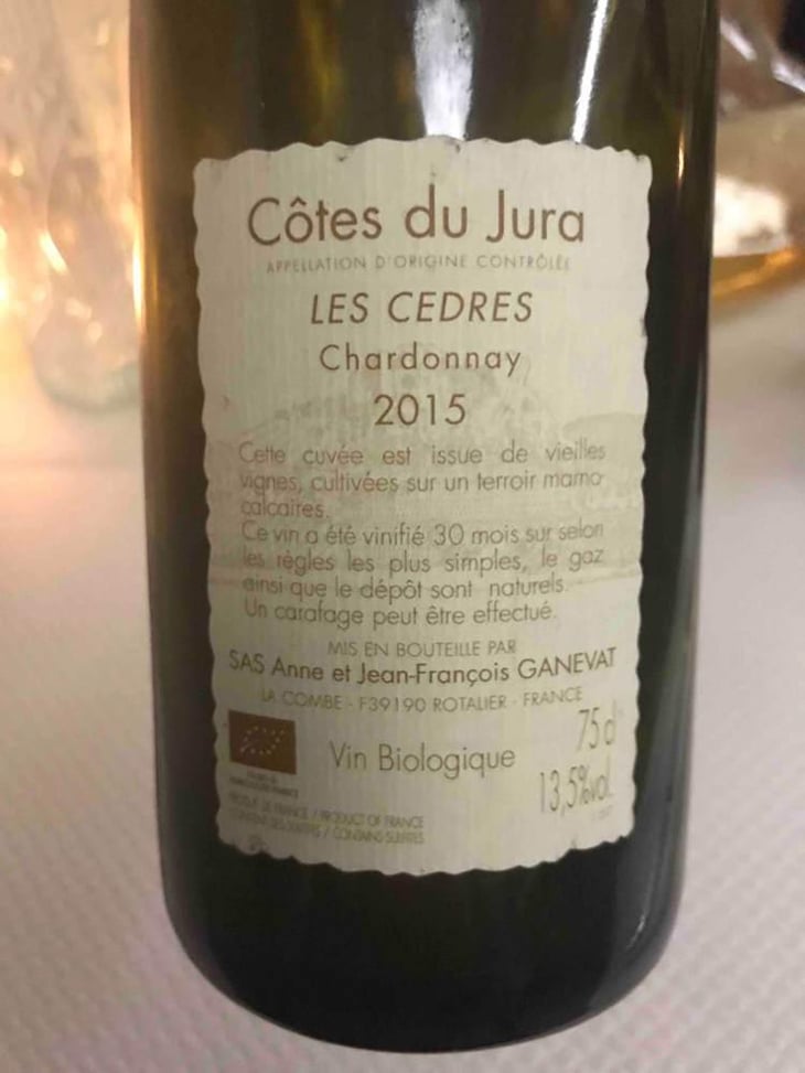 Les Cèdres - Domaine Ganevat - Anne & Jean-François Ganevat 