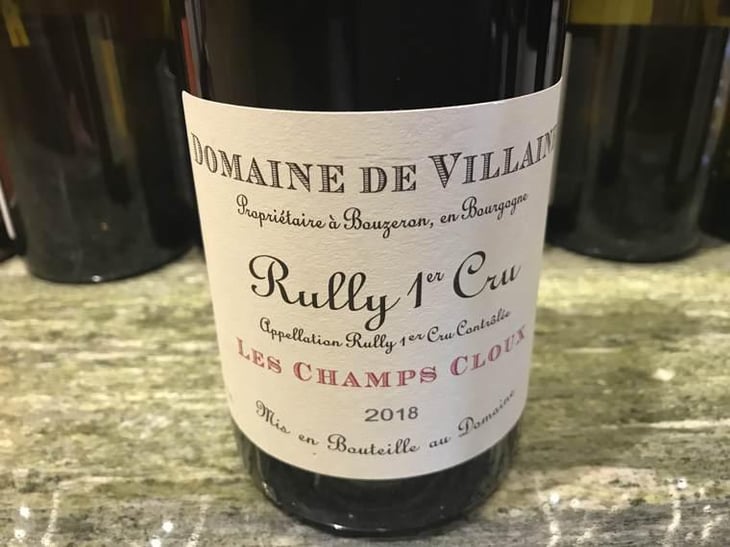 Les Champs Cloux, Rully 1er Cru - Domaine De Villaine - Aubert De Villaine, Thierry Devaux & Pierre de Benoist -2018
