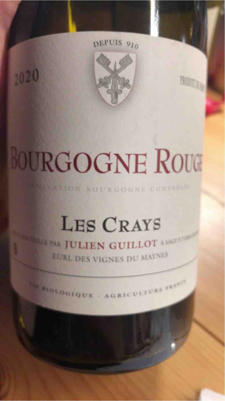 Les Crays - Clos des Vignes du Maynes - Julien Guillot 